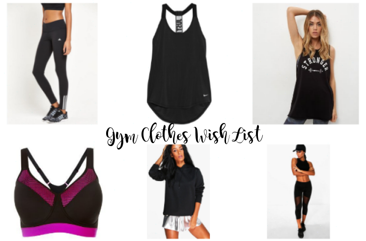 gym clothes wish list